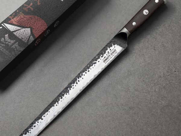 Dynasty Series 12-inch slicer, a long straight carving knife for roasts and whole birds