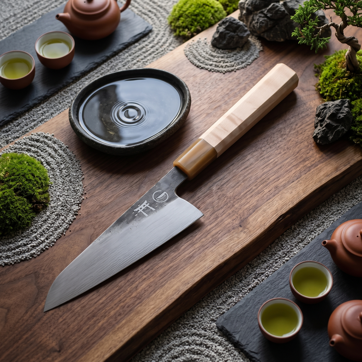 Torii Series chef knife edge, hand-forged 7Cr17MoV high carbon steel