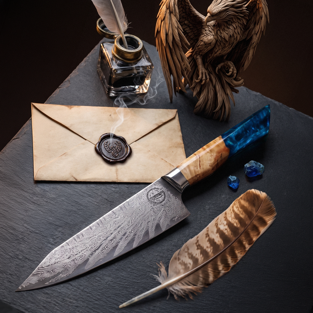 Feather Forge Sapphire 8" Chef Knife