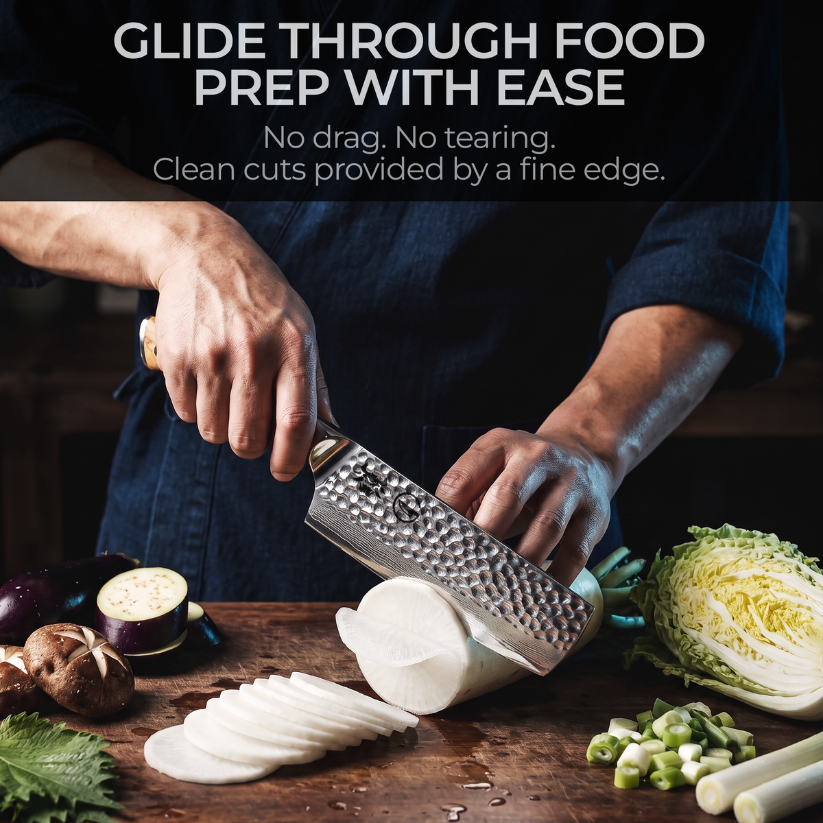 Silver Dynasty 7" Nakiri Knife - TheCookingGuild