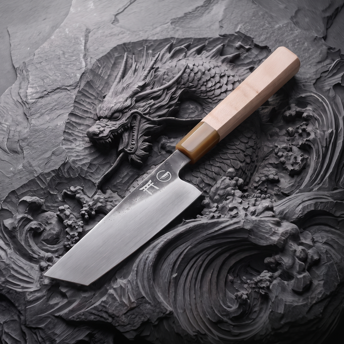 Torii 9 piece knife set sakimaru blade profile, hand-forged 7Cr17MoV high carbon steel