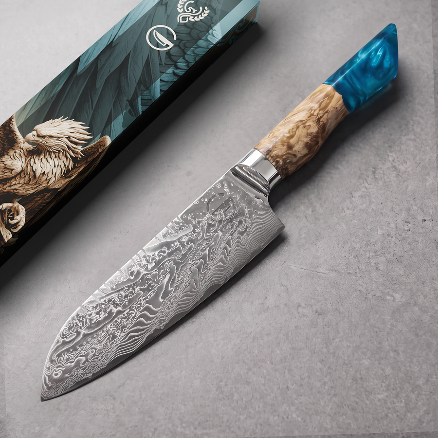 Feather Forge Sapphire 7" Santoku
