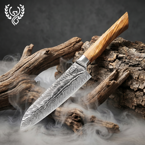 Feather Forge 7-inch Santoku by The Cooking Guild