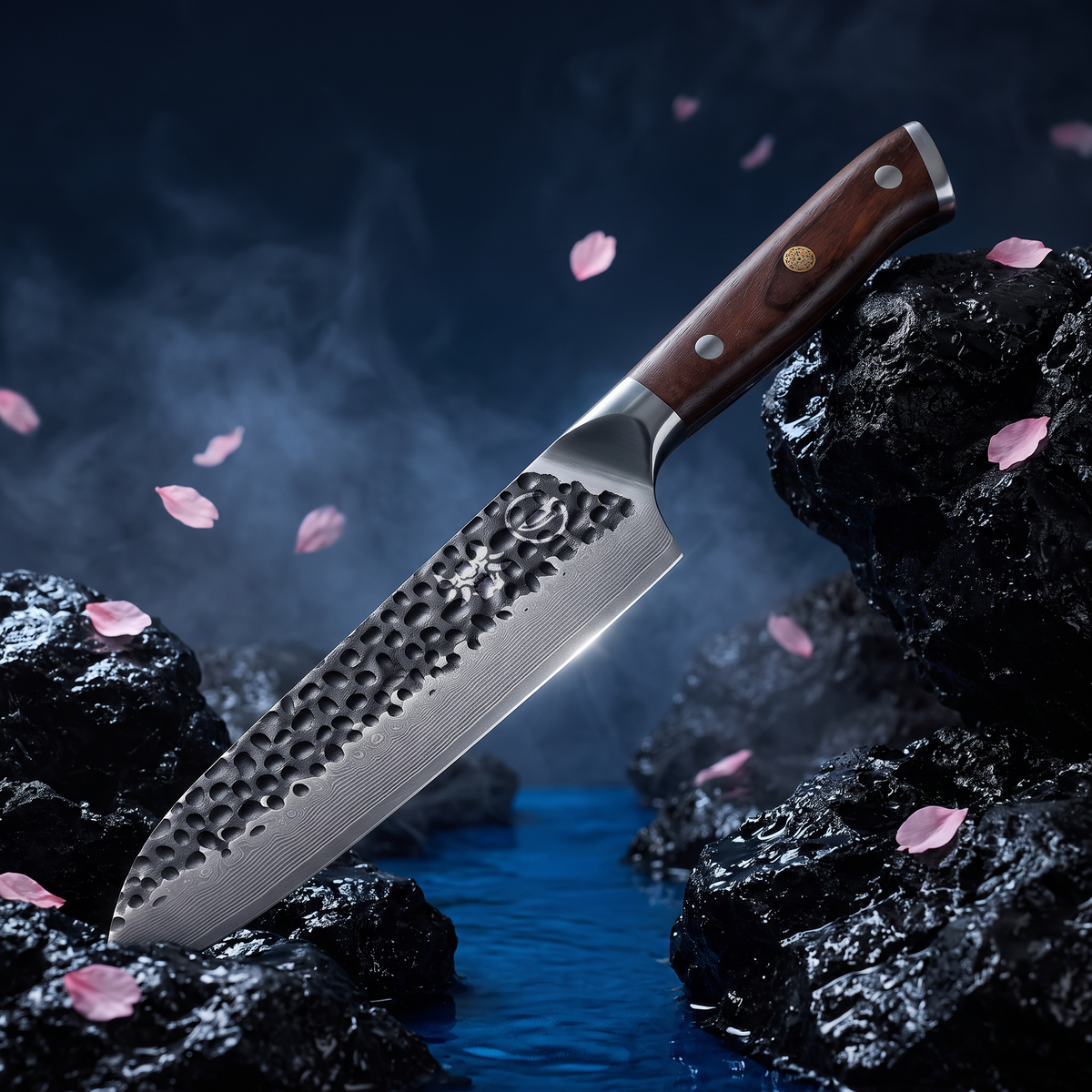 Damascus Dynasty 7-inch Santoku — additional product view 2