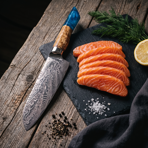 Feather Forge Sapphire 7" Santoku
