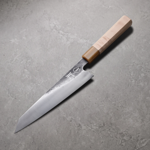 Torii 9" Kiritsuke — hand-forged 7Cr17MoV steel, octagonal maple wa-handle